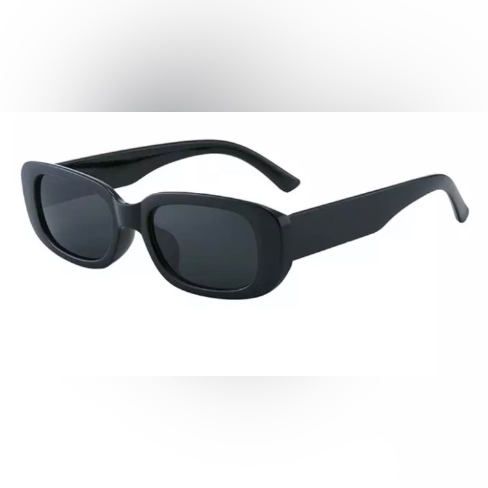 New Black On Black Unisex Vintage Fashion Lightweight PC Anti-Glare Sunglasses - Picture 4 of 14
